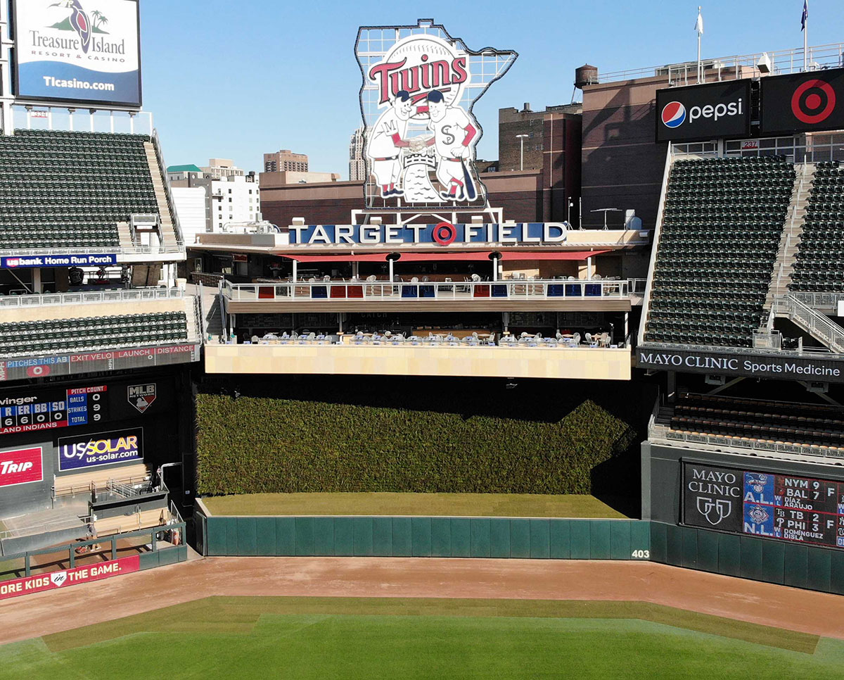 MLB Minnesota Twins Baseball Field Metal Panel